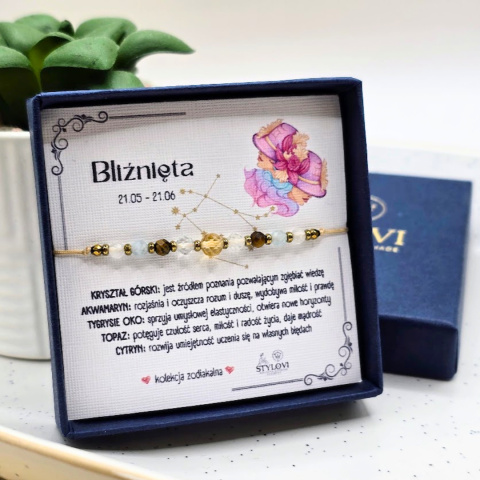 bransoletka – kolekcja zodiakalna – BLIŹNIĘTA