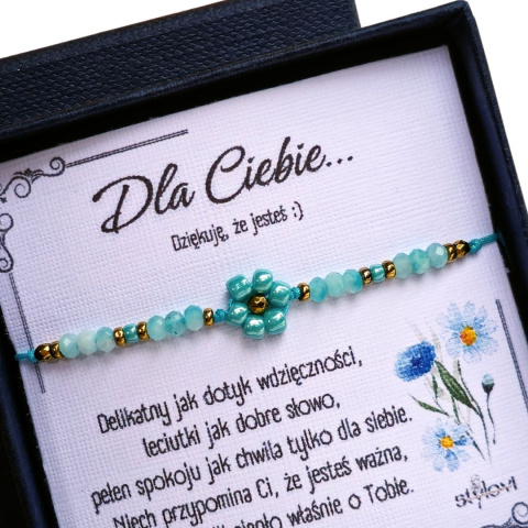 bransoletka "Dla Ciebie..." - amazonit, hematyt bransoletka "Dla Ciebie..." - amazonit, hematyt