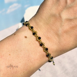 bransoletka ochronna na wakacje - Infinity Summer - turmalin, Toho GOLD