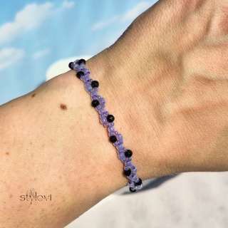 bransoletka ochronna na wakacje - Infinity Summer - turmalin, Toho LILAC