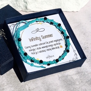 bransoletka ochronna na wakacje - Infinity Summer - turmalin, Toho TURQUOISE