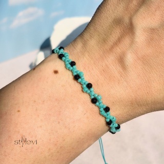 bransoletka ochronna na wakacje - Infinity Summer - turmalin, Toho TURQUOISE