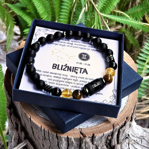 męska bransoletka – kolekcja zodiakalna – BLIŹNIĘTA męska bransoletka – kolekcja zodiakalna – BLIŹNIĘTA