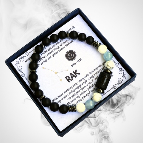 męska bransoletka – kolekcja zodiakalna – RAK męska bransoletka – kolekcja zodiakalna – RAK
