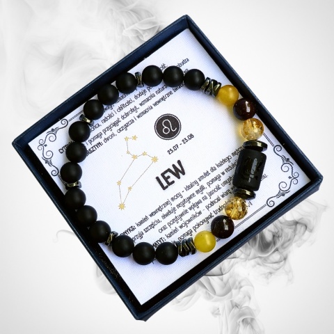 męska bransoletka – kolekcja zodiakalna – LEW męska bransoletka – kolekcja zodiakalna – LEW