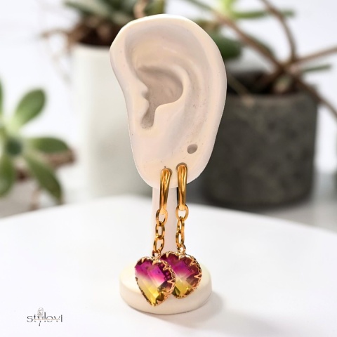 kolczyki VIVA: serca