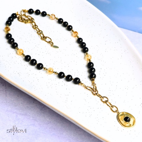 naszyjnik Eclipse: turmalin, cytryn, hematyt