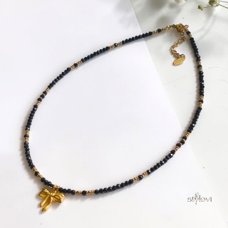 naszyjnik Black Bow: onyks, hematyt