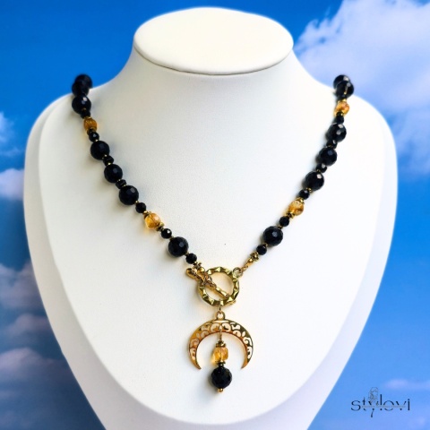 naszyjnik OCHRONA I SUKCES turmalin, cytryn, hematyt