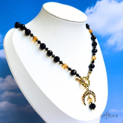 naszyjnik OCHRONA I SUKCES turmalin, cytryn, hematyt